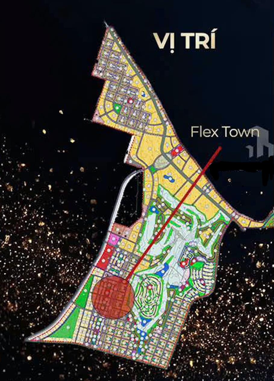 Vị trí 1800 căn Flex town tại Caraworld Cam Ranh